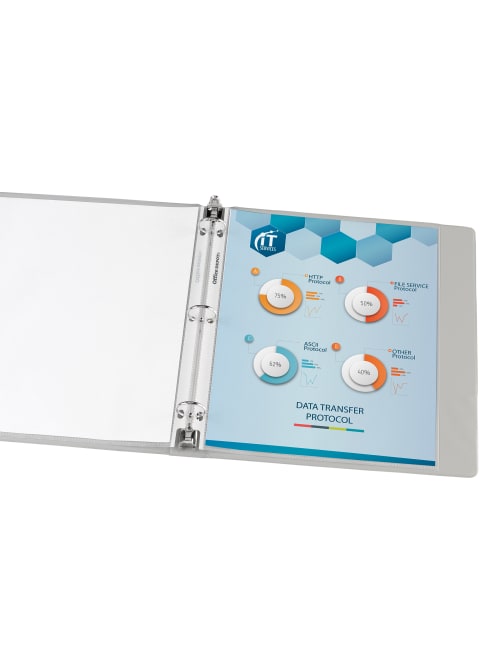 Pack Of 25 Clear Color Edges Office Depot Top Loading Sheet Protectors 233240 Heavyweight Sheet Protectors Card Photo Sleeves Binders Binding Systems