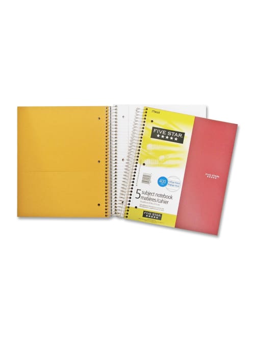 Five Star® Notebook, 5 Subjects Five Star® Notebook, 5 Subjects