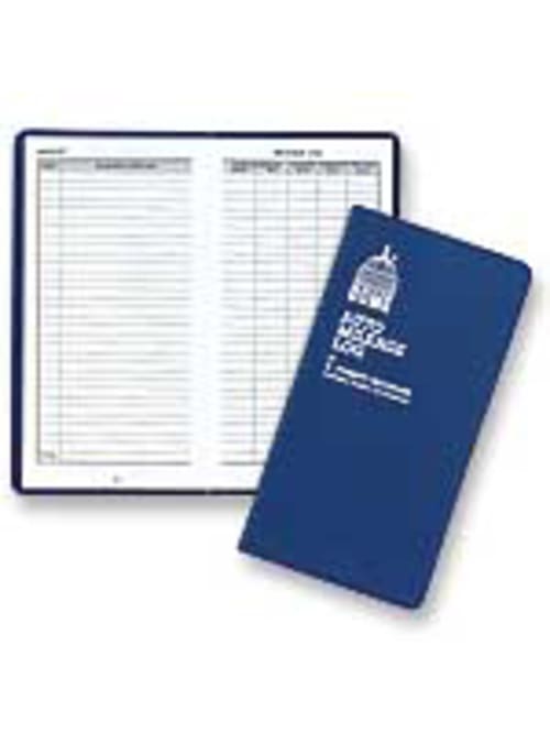 Dome Auto Mileage Log Vinyl Cover 3 14 X 6 14 Blue Office Depot