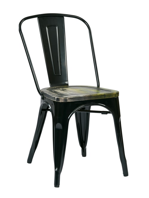 Office Star Bristow Armless Chairs With Wood Seats Ash Crazy Horseblack Set Of 2 Chairs Office Depot