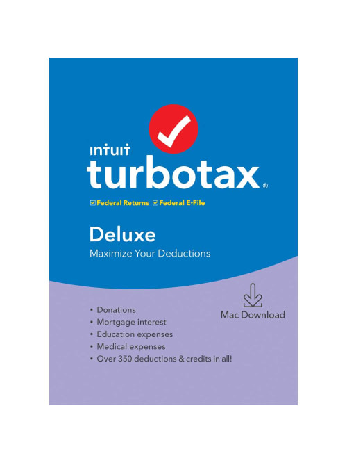 Turbotax Deluxe Fed Efile 2019 Mac Office Depot