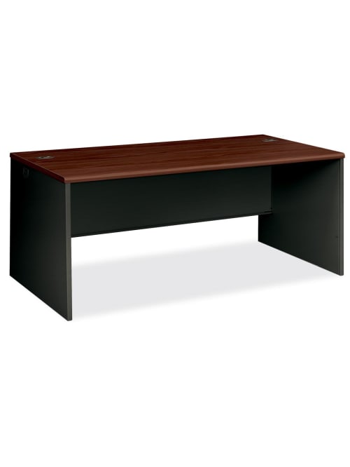 Hon 38000 Modular 72 W Desk Shell Mahoganycharcoal Office Depot