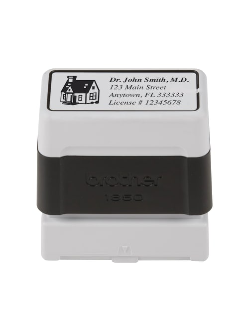 Same Day Pre Inked Custom Stamp Black Office Depot