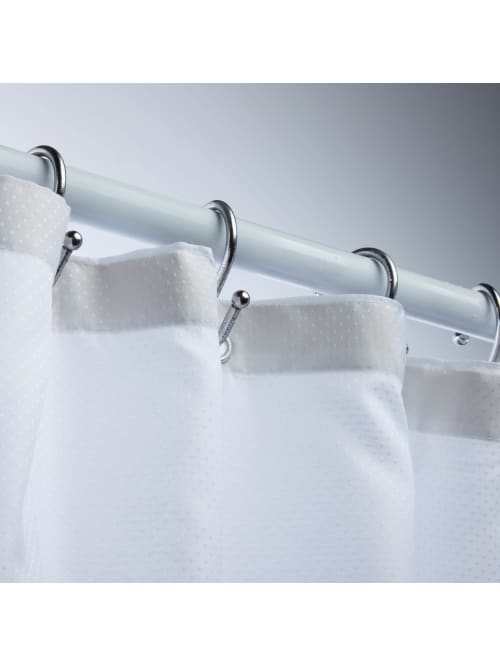 Honey Can Do Fabric Shower Curtain Liner 72 X 70 White Office Depot