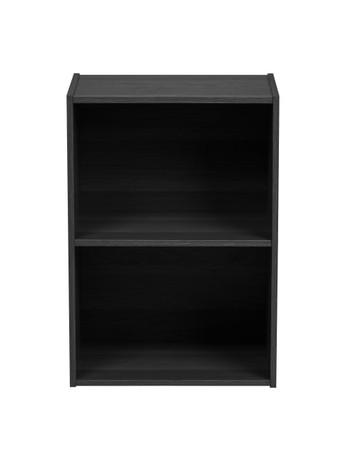 Iris 24 H 2 Tier Storage Shelf Black Office Depot