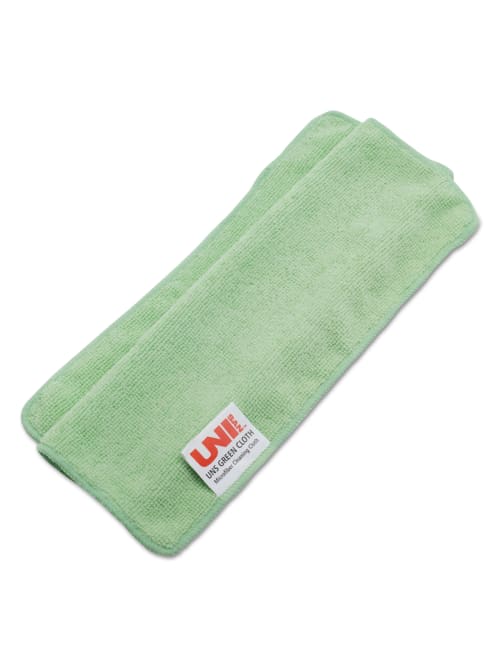 Boardwalk Lightweight Microfiber Cleaning Cloths 16 X 16 Green