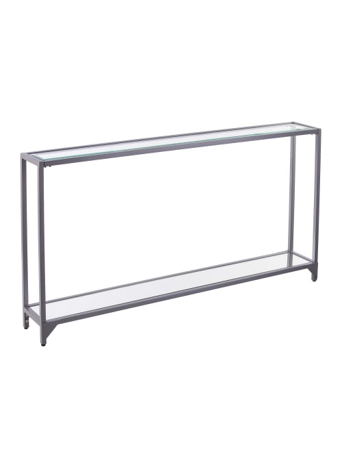 Southern Enterprises Bergen Table Silver Office Depot