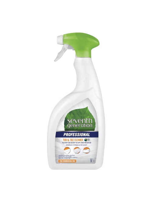 Seventh Generation Professional Tub And Tile Cleaning Spray Emerald Cypress And Fir Scent 32 Oz Carton Of 8 Bottles Office Depot