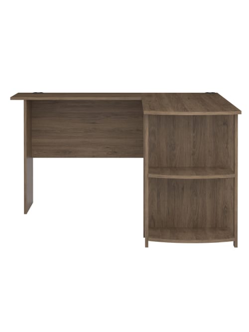 Ameriwood Home Dakota L Shaped Desk With Bookshelves Rustic Oak Office Depot