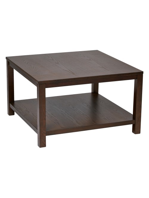 Ave Six Merge Coffee Table Square Espresso Office Depot