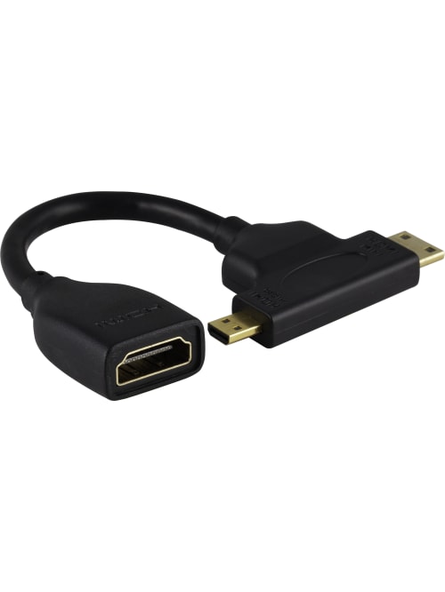 Ativa Hdmi To Mini Micro Hdmi Adapter Black 27525 Office Depot