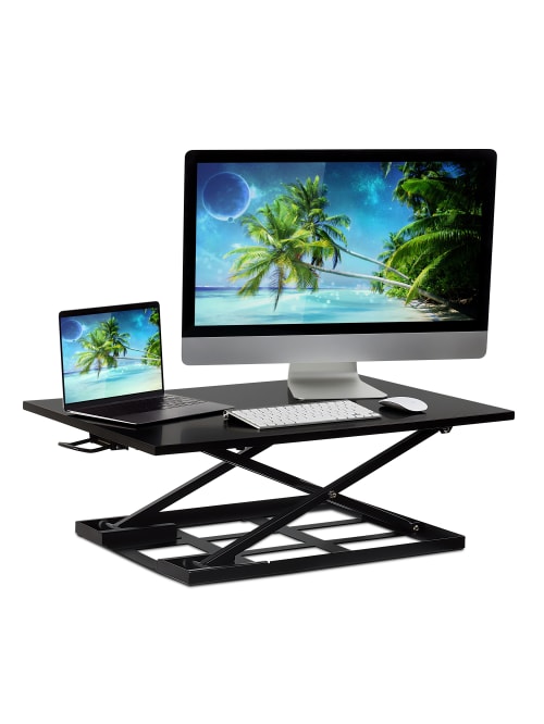 Mount It Mi 7929blk Standing Desk Converter Office Depot