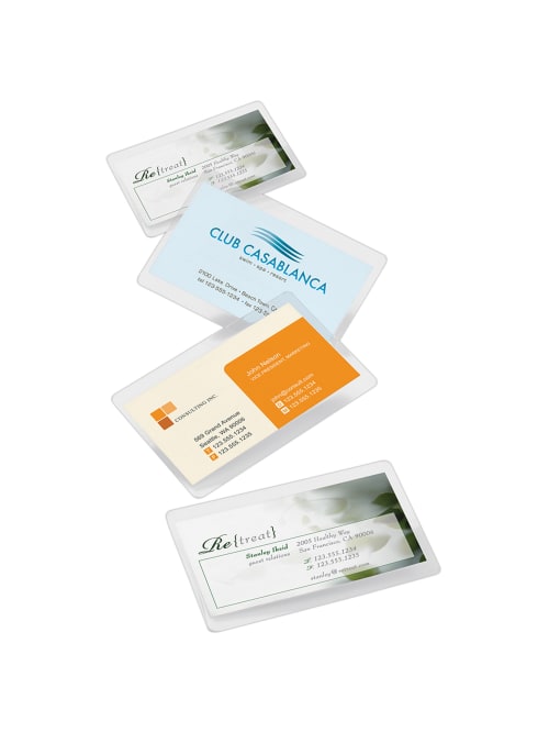 Office Depot Brand Laminating Pouches Business Card Size 5 Mil 2 56 X 3 75 Pack Of 25 Office Depot