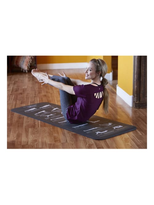 Gaiam Restore Self Guided Fitness Mat 24 H X 8 14 W X 8 14 D Multicolor Office Depot
