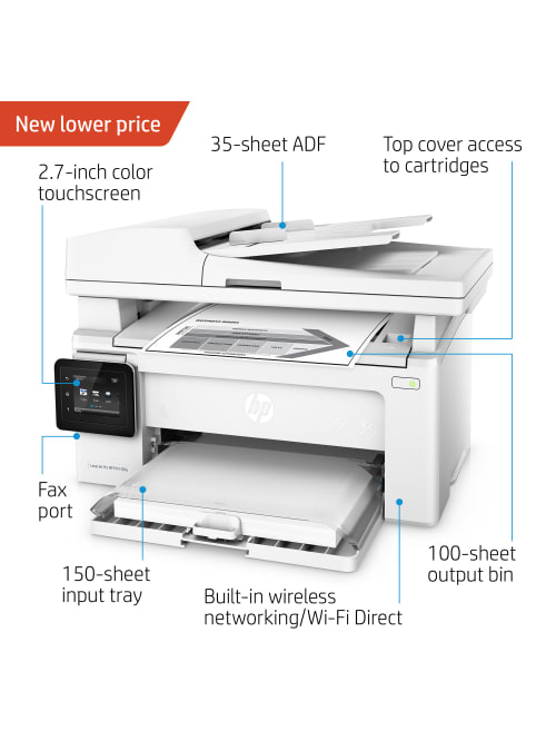 Hp Laserjet Pro Mfp M130fw Wireless All In One Monochrome Printer Office Depot