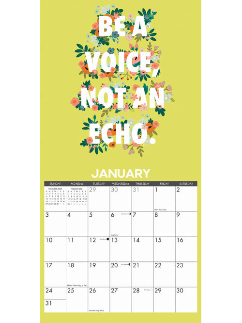 2021 monthly wall calendar she believed she could so she did willow creek press