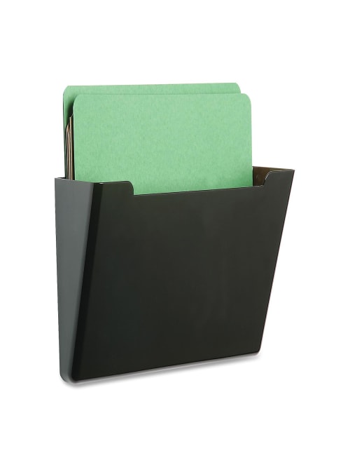 Skilcraft Hanging Wall Files 13 14 X 4 X 14 78 Smoke Pack Of 3 Office Depot