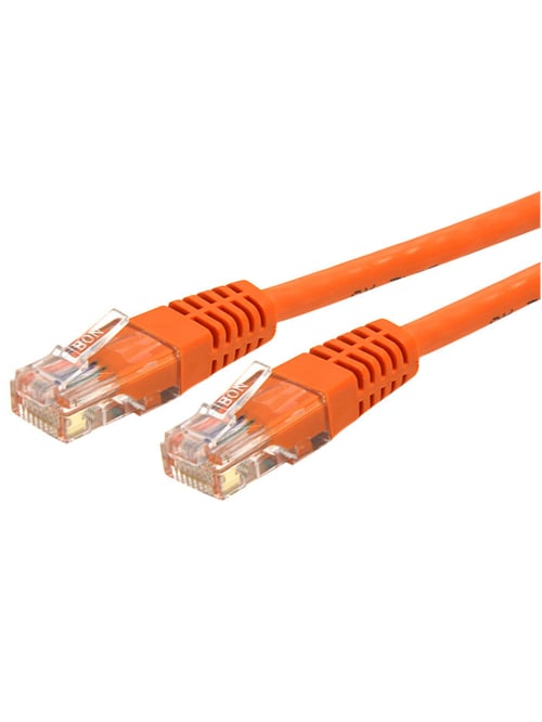 Startech Com 100 Ft Cat 6 Orange Molded Rj45 Utp Gigabit Cat6