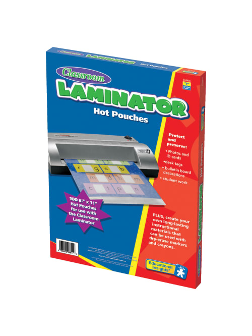 Learning Resources Classroom Laminator Pouches 3 Mils 8 12 X 11 Pack Of 100 Ei 8811 Office Depot
