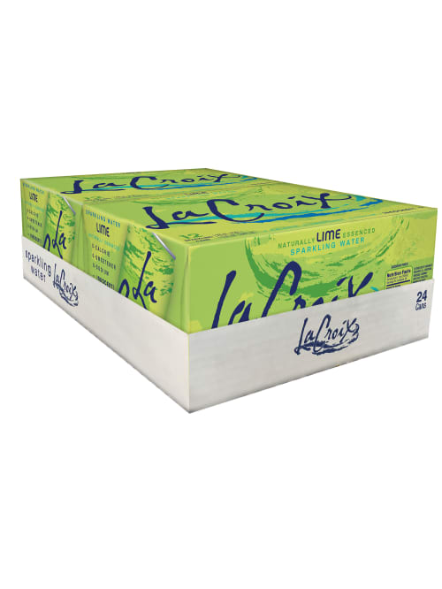 Lacroix Core Sparkling Water With Natural Lime Flavor 12 Oz Case Of 24 Cans Office Depot