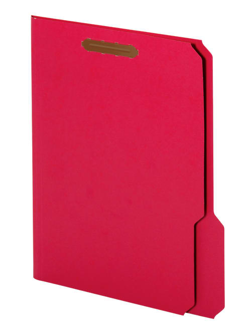 pic Plastic File Folders With Fasteners office depot brand color fastener file folders letter size 8 1 2 x 11 2 expansion red box of 50 item 543559