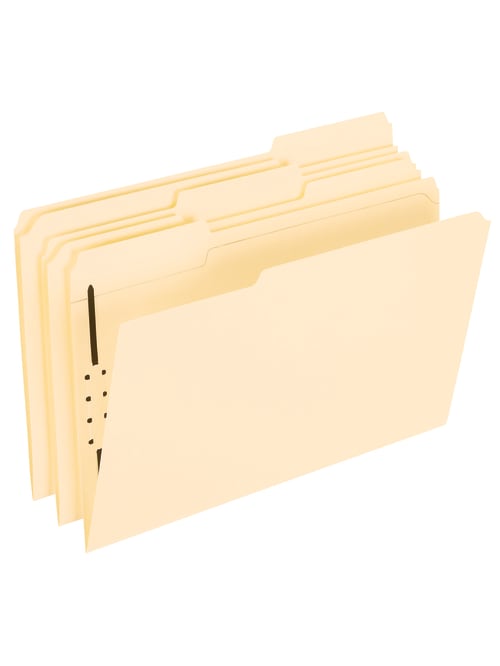 Office Depot Brand Manila Fastener Folders 1 Fastener 13 Tab Legal Size Box Of 50 Folders Office Depot