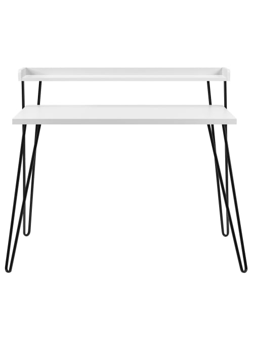 Ameriwood Home Haven Retro Desk With Riser White Office Depot