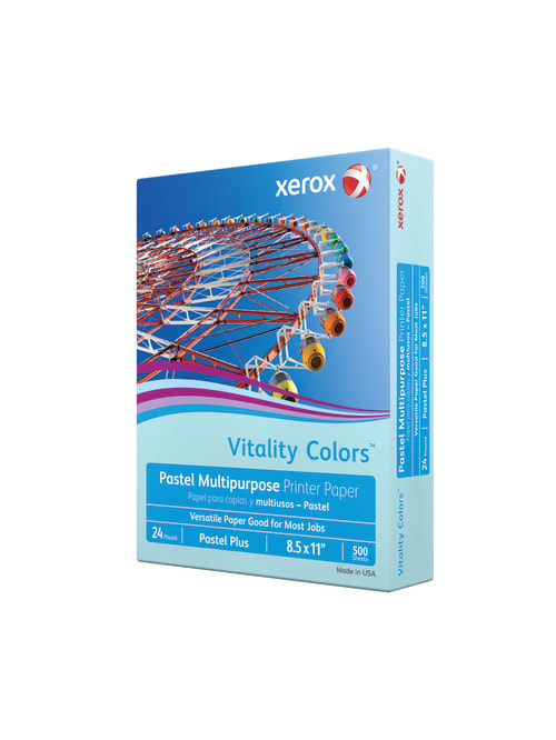 Xerox Vitality Colors Pastel Plus Multi Use Printer Paper Letter