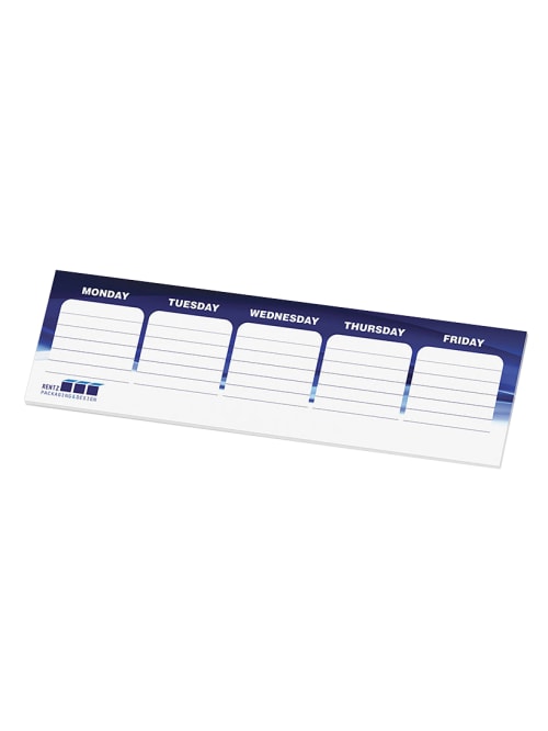 Custom Post It Notes Organizational Adhesive Note Pad 3 X 10 White 25 Sheets Per Pad Office Depot