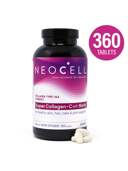 neocell super collagen vitamin c and biotin bottle of 360 tablets item 5472723