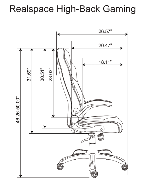 Realspace high back gaming chair review sales