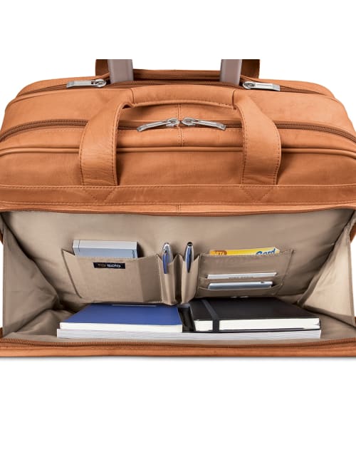 solo walker leather rolling case