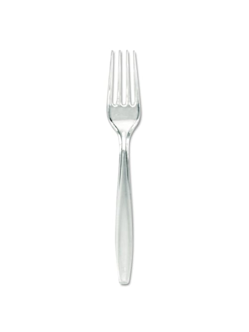 Dixie Heavyweight Plastic Forks Clear Pack Of 1000 Forks Office Depot