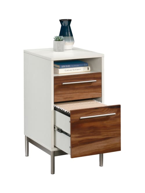 Sauder Vista Key Vertical File Cabinet Acacia Office Depot A little storage and organization goes a long way in any room. sauder vista key 19 d vertical 2 drawer file cabinet pearl oak blaze acacia item 5529872