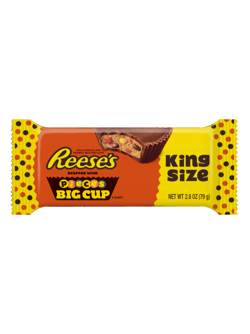 Reeses Peanut Butter Cup With Reeses Pieces King Size 2 8 Oz Office Depot