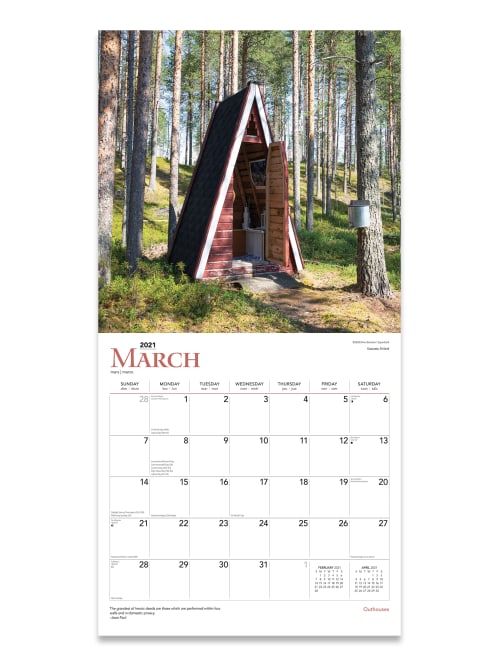 brown trout outhouse calendar 2021