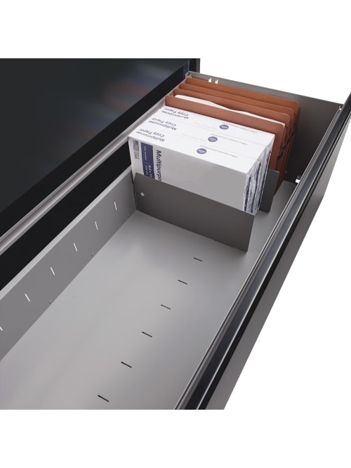 Lateral Files Divider Kit 10bx Black Office Depot