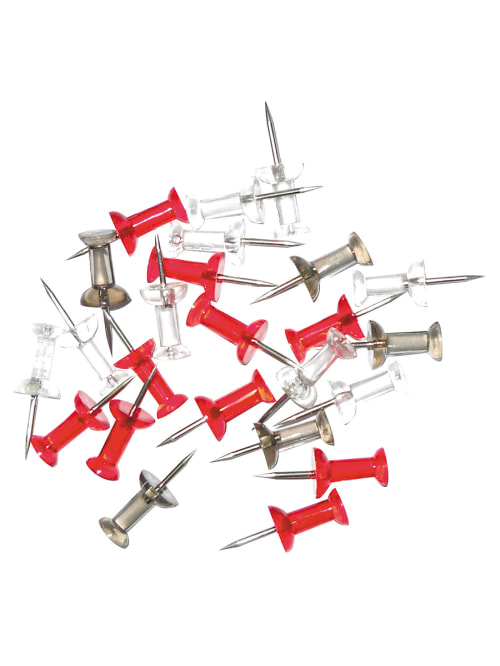 Office Depot Brand Pushpins Irregular 12 Assorted Colors Pack Of 50 Office Depot
