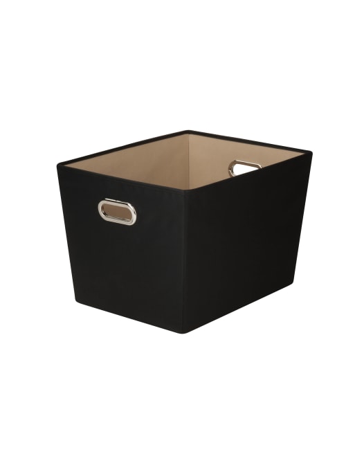 Honey Can Do Large Decorative Storage Bin With Handles 18 34 L X