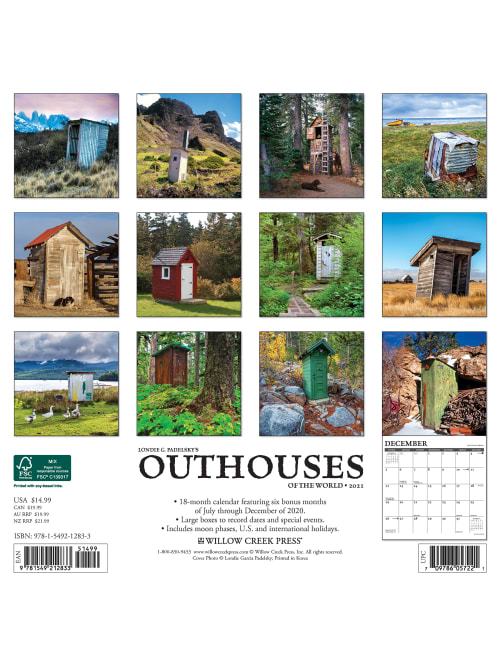 Willow Creek Scenic Calendar Outhouses 12833 Office Depot