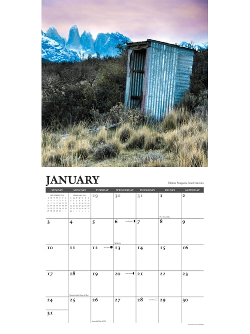 Willow Creek Scenic Calendar Outhouses 12833 Office Depot