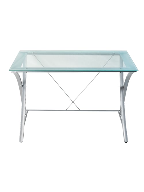 Realspace Zentra Main Desk Silverclear Office Depot