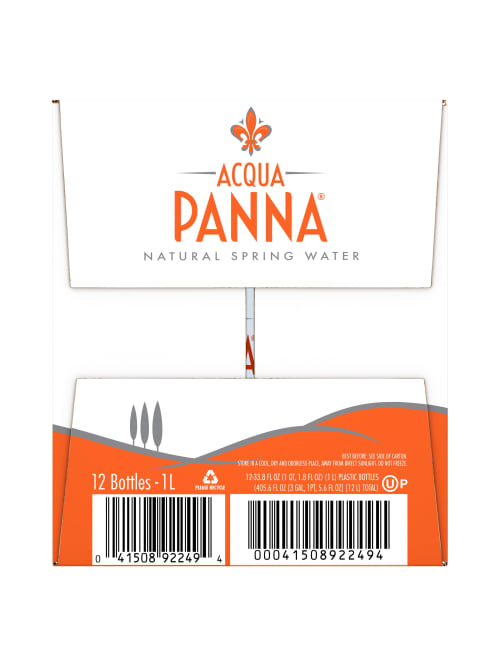 Acqua Panna Natural Spring Water 33 8 Oz 12pk Office Depot
