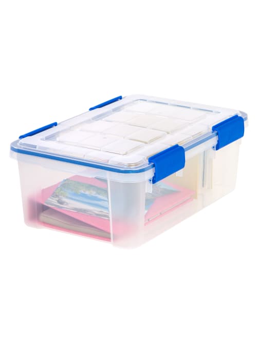 Ziploc Weathertight Storage Box, 60-Quart, 11 1/5H x 17 4/5W x