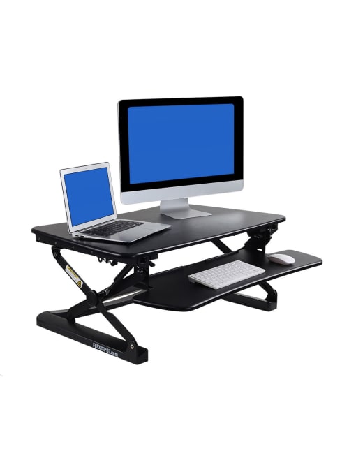 Flexispot M2 Adjustable Desk Riser Black Office Depot
