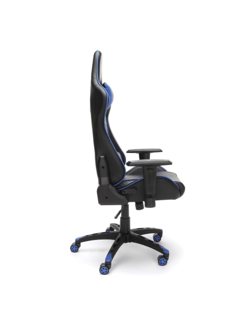 Essentials Racing Style Gaming Chair Blue Office Depot