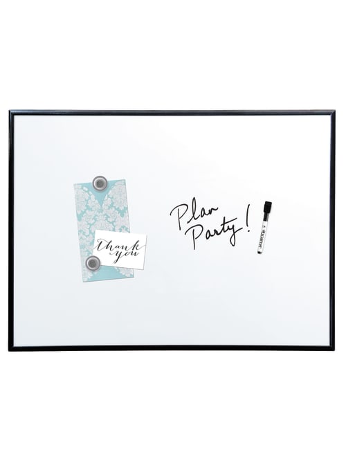Quartet Magnetic Dry Erase Board With Aluminum Frame 36 X 24 White Board Black Frame Office Depot