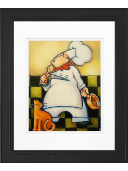 Excelent black chef decorations for kitchen Timeless Frames Art Whimsical Chef Iii Office Depot