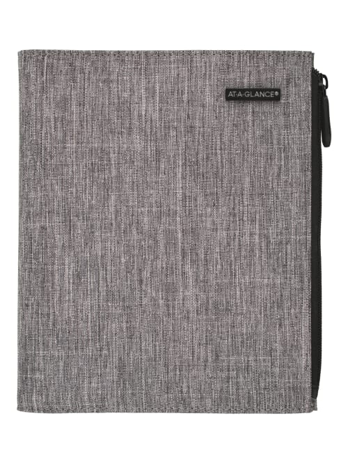 Day Timer Undated Chambray Organizer Starter Set 5 12 X 8 12 Gray Office Depot