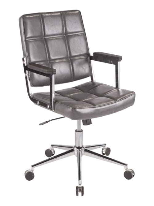 Lumisource Bureau Contemporary Office Chair Graychrome Office Depot